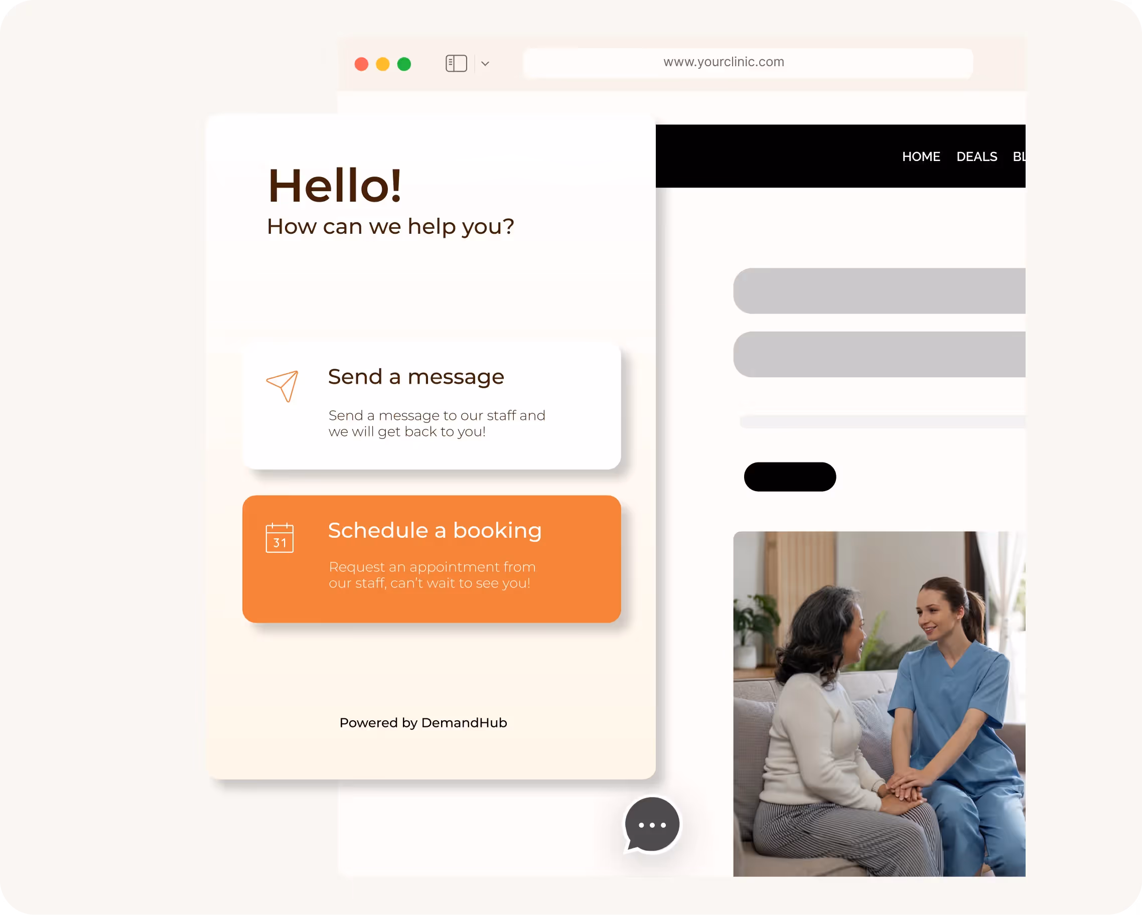 Attract clients on every web page