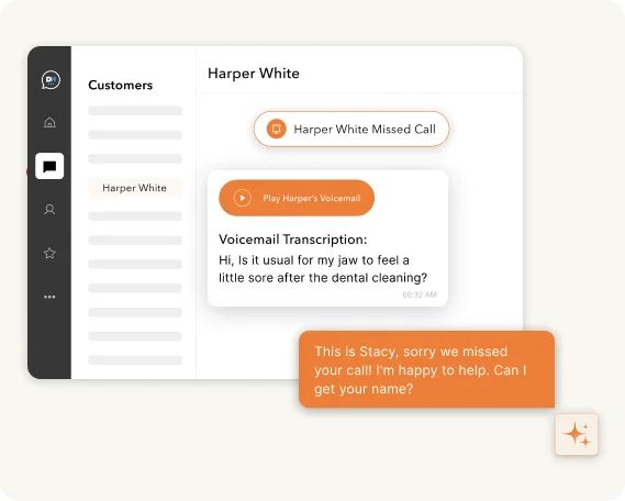 Instant Voicemail Transcription & Missed Call Follow Ups