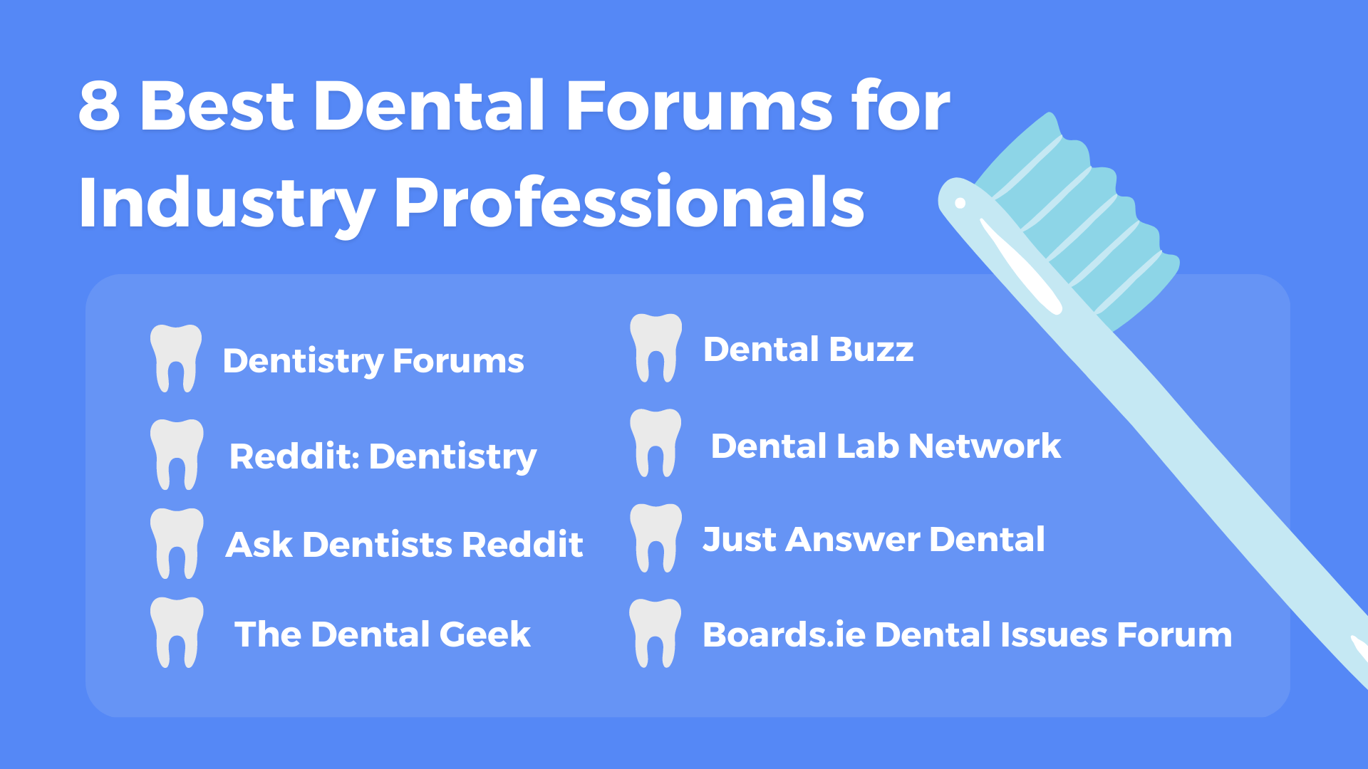 8 Best Dental Forums for Industry Professionals