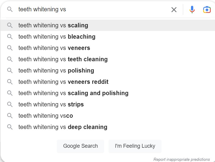 Google Search Example