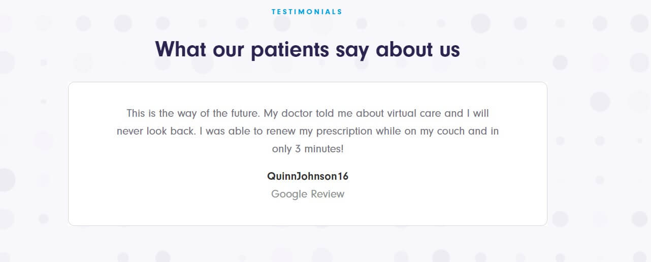 Showcase the experiences of previous patients