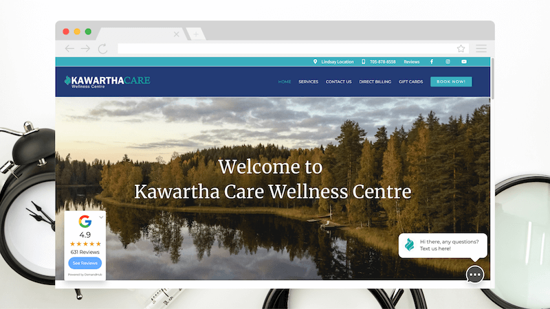 Kawartha Care Website Example