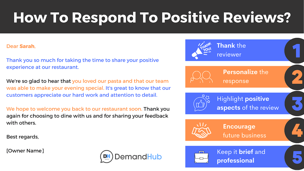 How to respond to positive reviews?