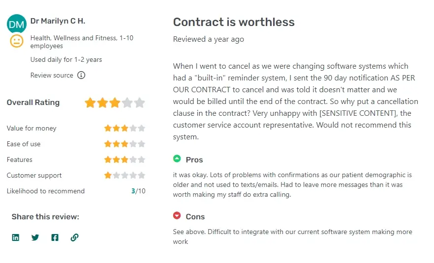 Another Customer Feedback on DoctorConnect