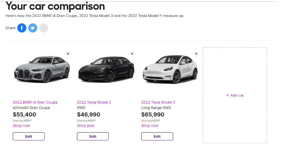 Cars.com comparison site
