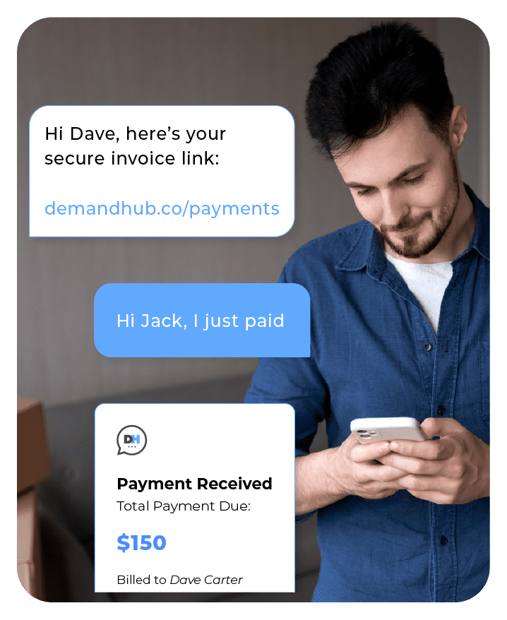 Text link payments for Home Services businesses