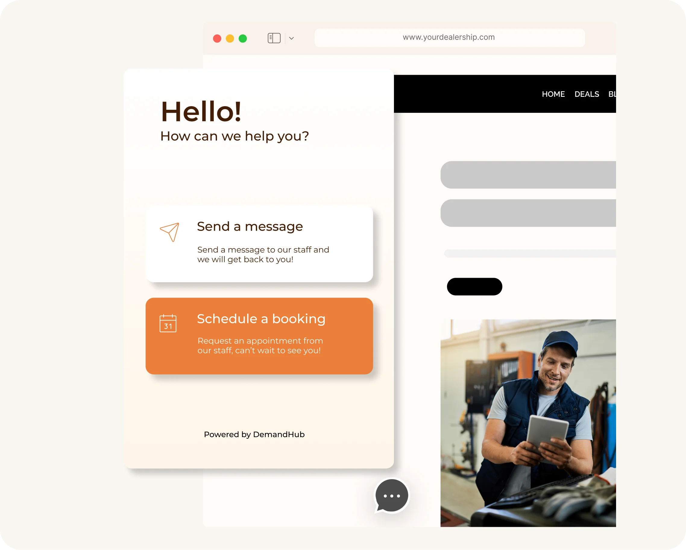 Attract clients on every web page