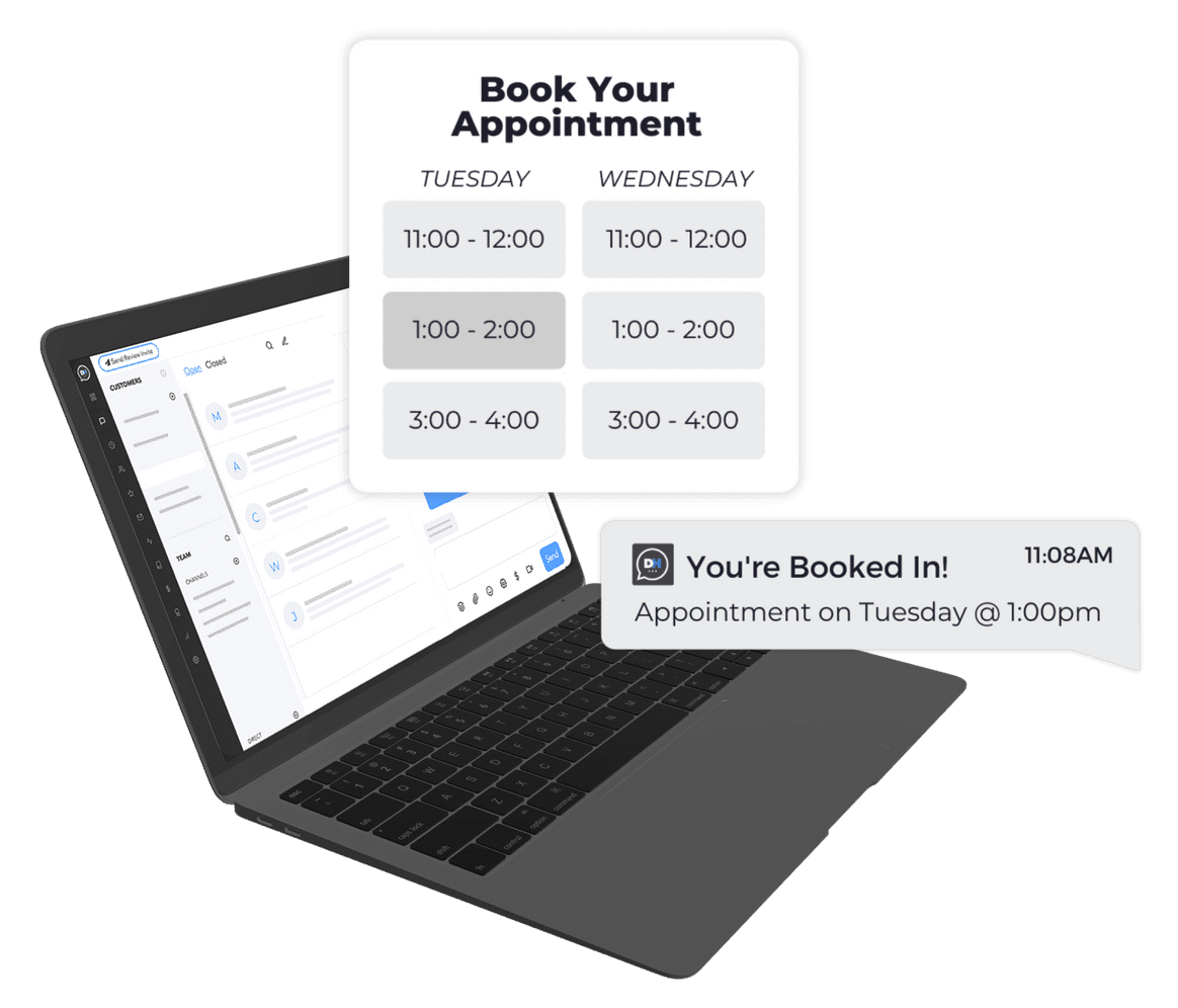 Online bookings directly from your website