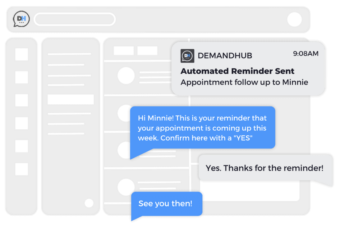 Text-based appointment reminders minimize no shows and maximize revenue