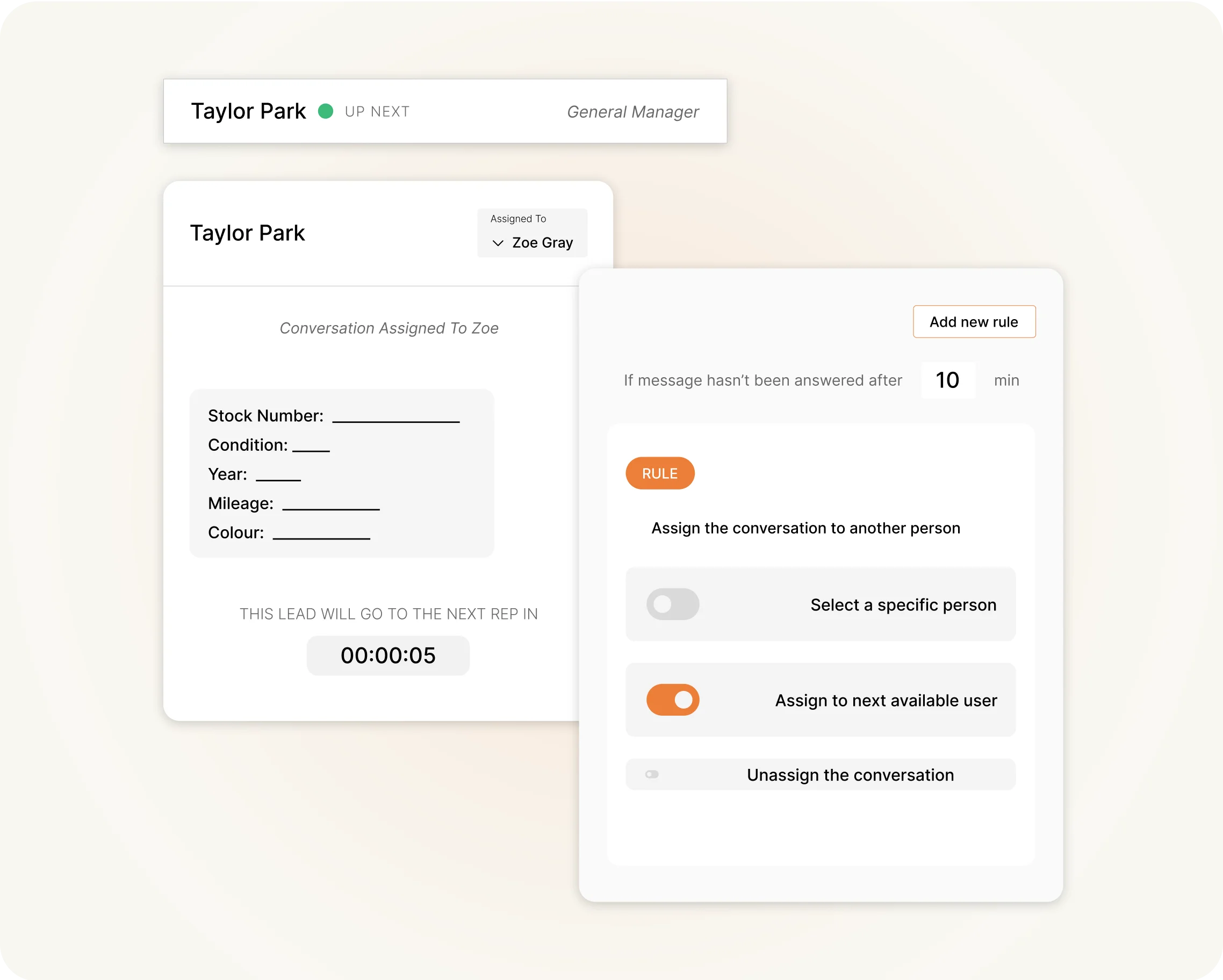 Route web chat leads with Lead Manager