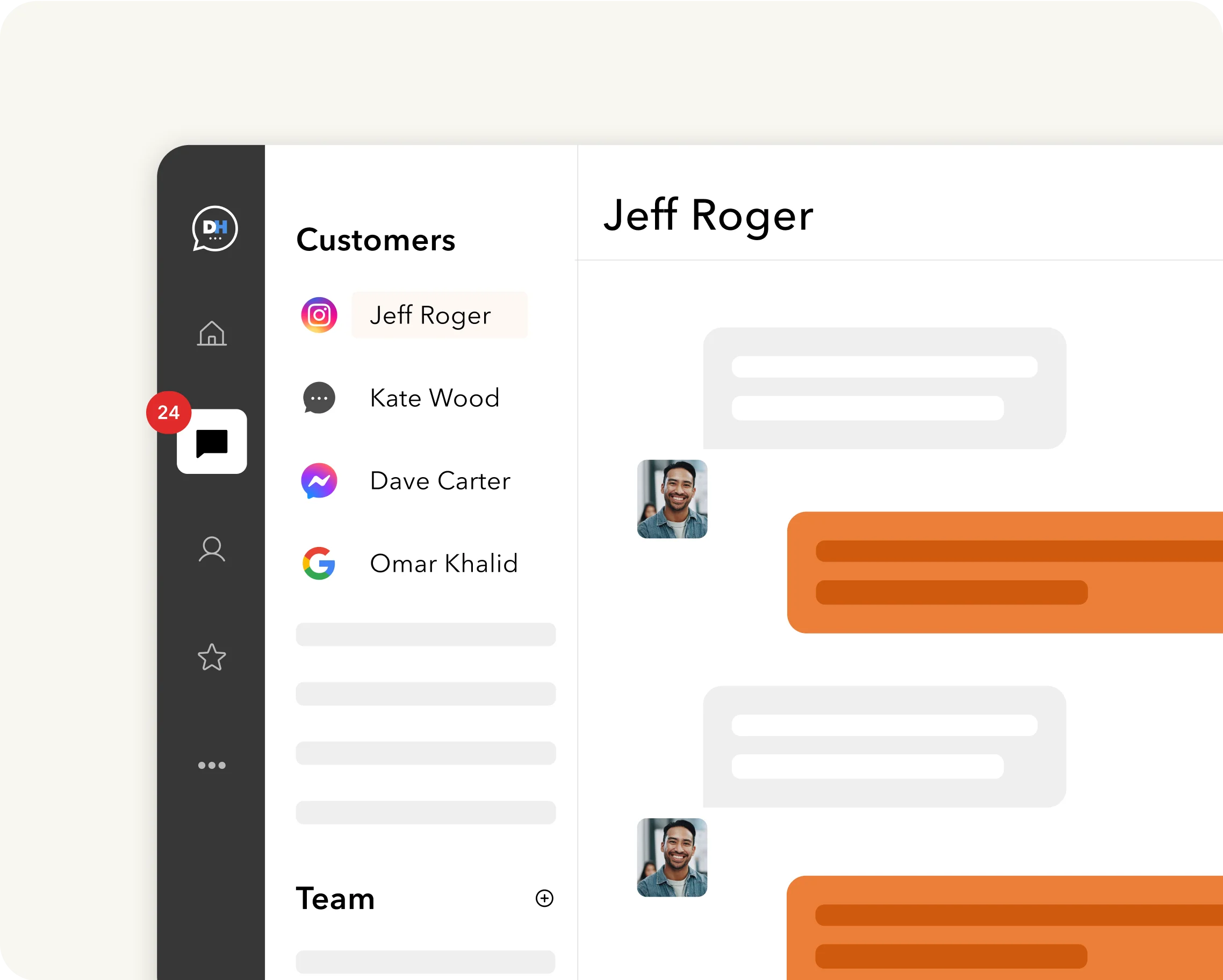Respond from one hub